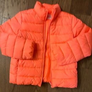 Children’s Place tangerine puffer 14
